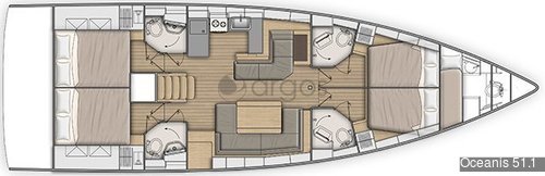 1 Oceanis 51.1  Verfügbar in Griechenland.